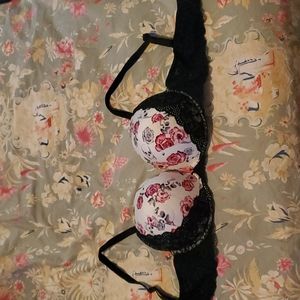 Torrid Floral Skull Bra